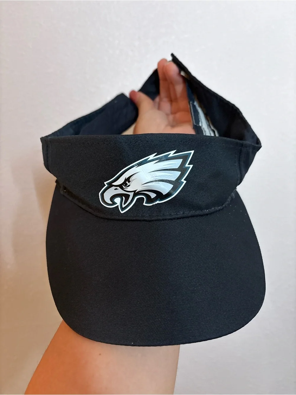 NFL Philadelphia Eagles Black Visor with Team Logo